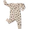 Organic Button Romper, Posy - Rompers - 3