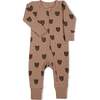 Organic 2-Way Zip Romper, Wild Bear - Rompers - 2