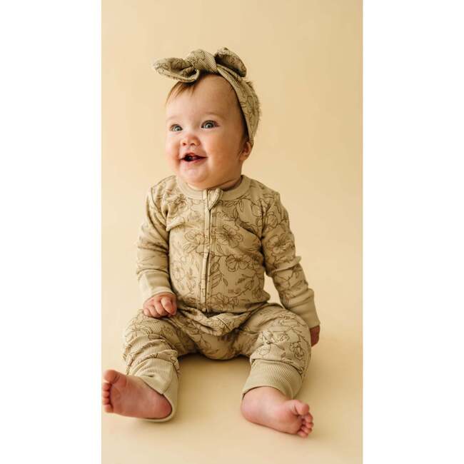 Organic 2-Way Zip Romper, Vintage Bloom