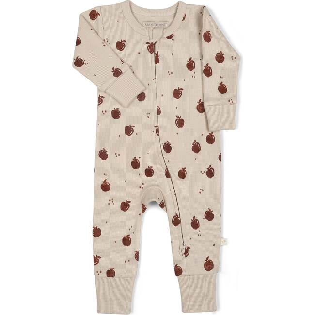 Organic 2-Way Zip Romper, Orchard - Rompers - 2