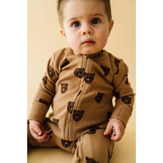 Organic 2-Way Zip Romper, Wild Bear - Rompers - 1