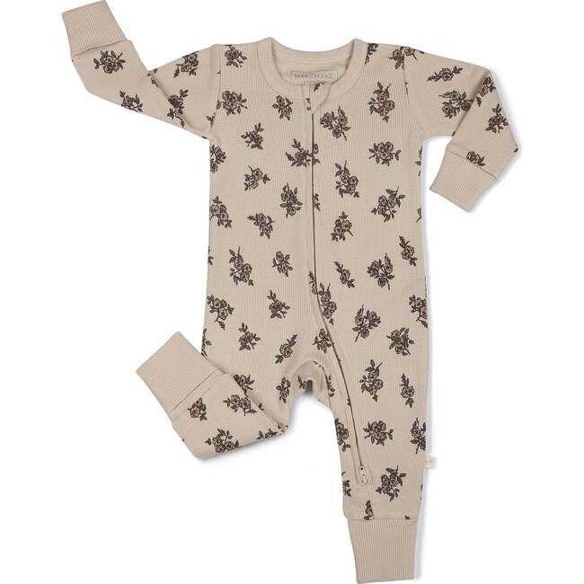 Organic 2-Way Zip Romper, Posy - Rompers - 4