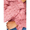 Women's Beth Diamond Ditsy Square Neck Pleated Collar Smocked Cuff Blouse, Pink - Blouses - 2