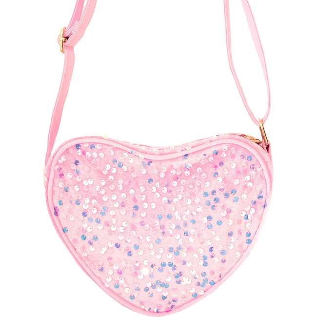 Sparkle Heart Purse, Pink