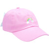 Rainbow Sparkle Bow Baseball Hat, Pink - Hats - 1 - thumbnail