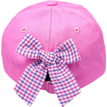 Cowboy Boot Bow Baseball Hat, Magenta - Hats - 3
