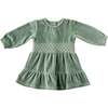 Velvet Formal Dress, Green - Dresses - 1 - thumbnail