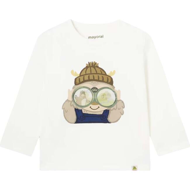 Winter Binoculars Graphic T-Shirt, Cream