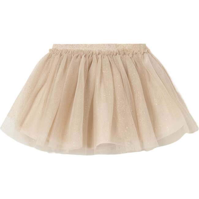 Star Print Tulle Skirt, Champagne