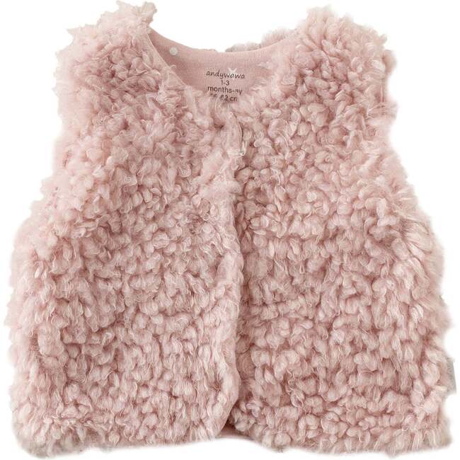 Soft Plush Vest, Pink