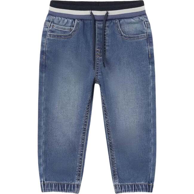 Soft Denim Joggers, Blue