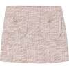 Rose Tweed Skirt, Pink - Skirts - 1 - thumbnail