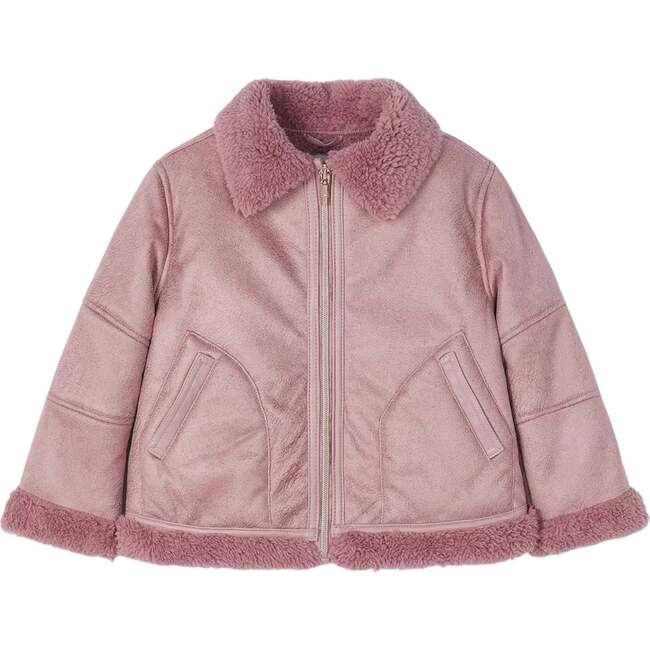 Rose Quilted Flight Jacket, Pink