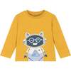 Robot Graphic T-Shirt, Yellow - T-Shirts - 1 - thumbnail