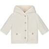 Reversible Faux Shearling Coat, Cream - Coats - 3