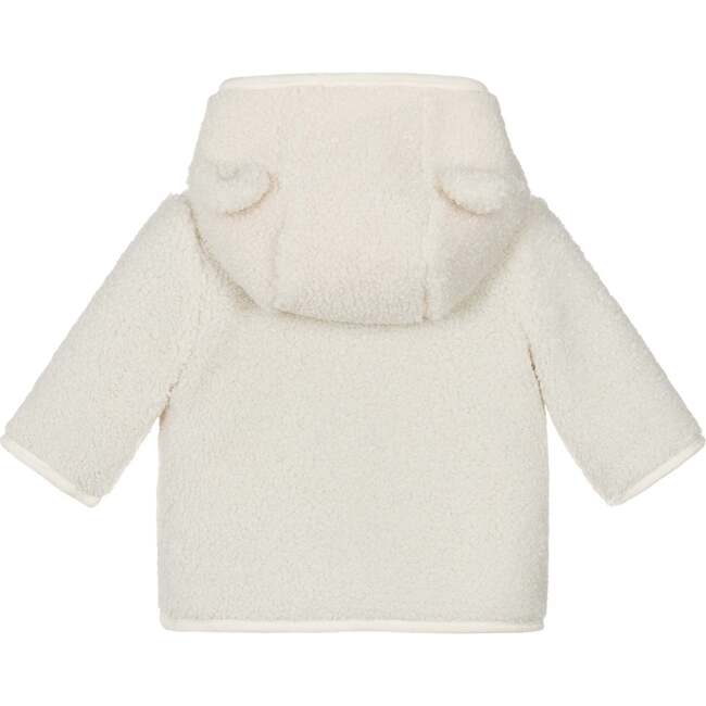 Reversible Faux Shearling Coat, Cream - Coats - 5