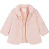 Pom Faux Fur Coat, Pink - Coats - 2