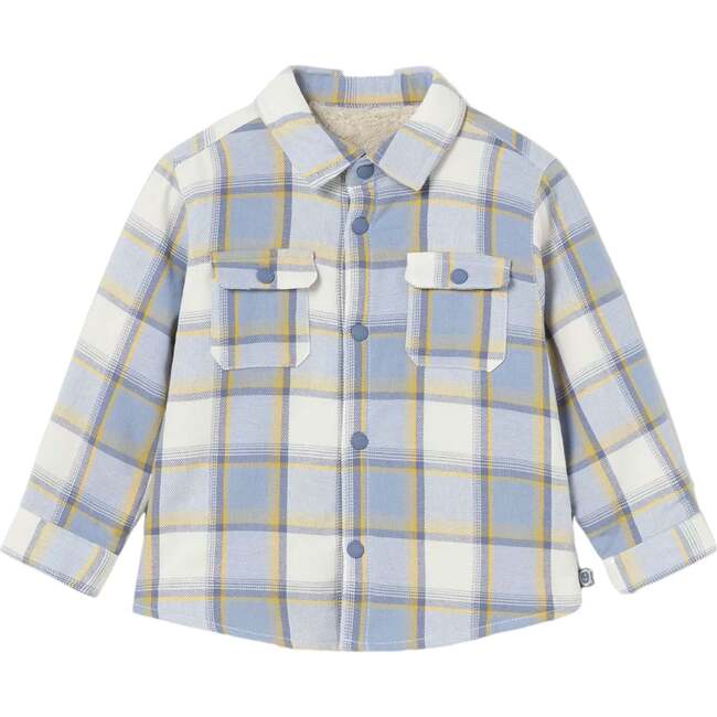 Plaid Cotton Shirt, Blue