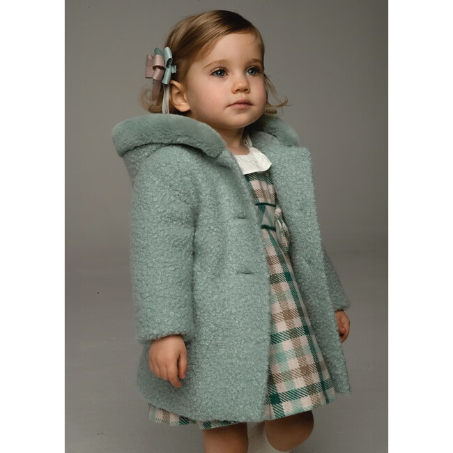 Jade Faux Shearling Coat, Green - Coats - 3