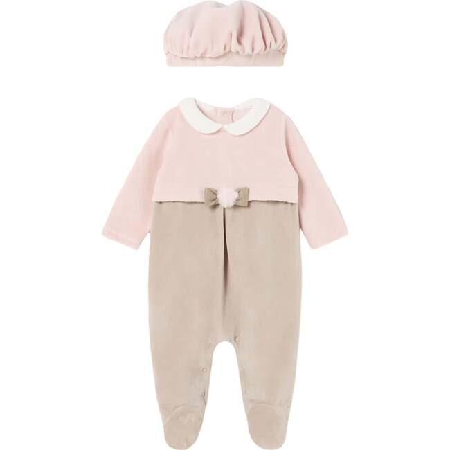 Bow Gormal Babygrow & Beret, Pink