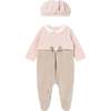 Bow Gormal Babygrow & Beret, Pink - Onesies - 1 - thumbnail