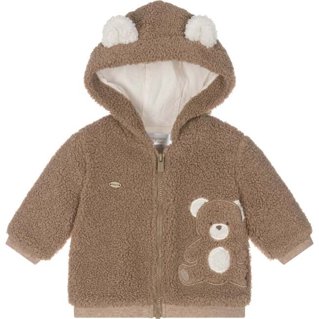 Bear Faux Shearling Jacket, Brown