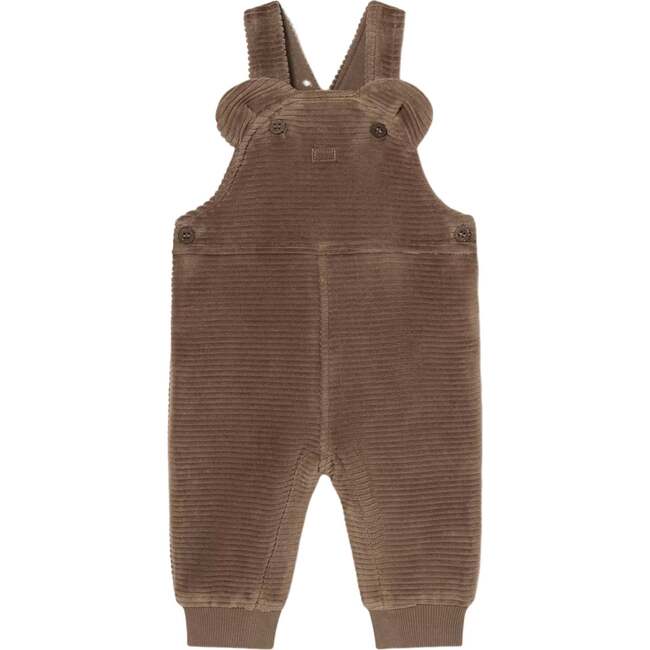 Bear Corduroy Dungaree Overalls, Brown