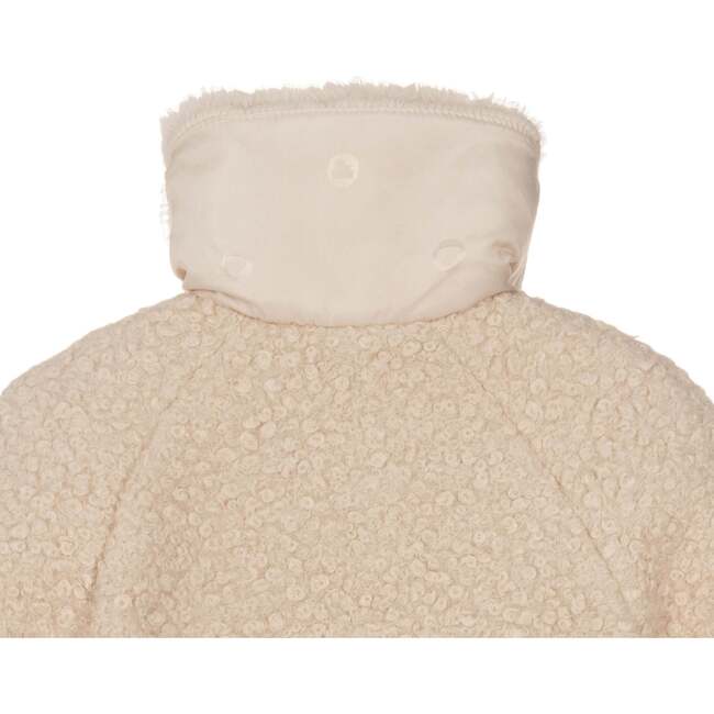 Faux Fur Collar Winter Peacoat, Beige - Coats - 4