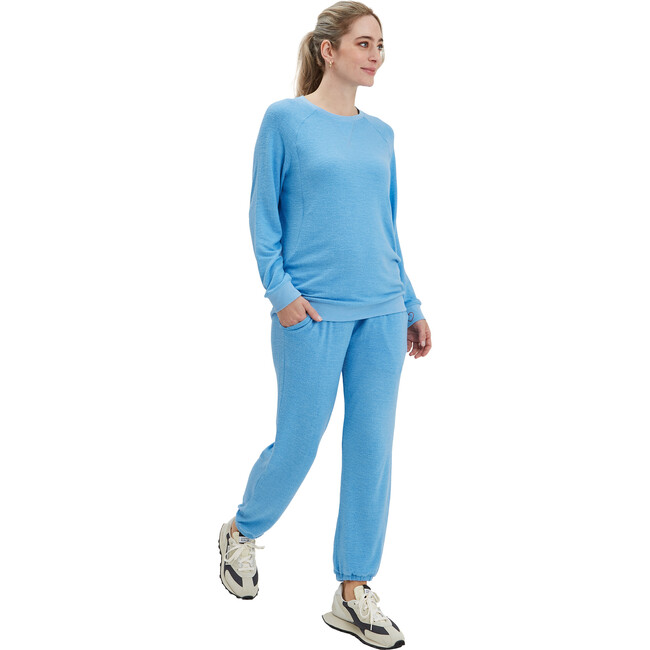 Wren Sweats & Heart On My Sleeve Maternity & Postpartum Lounge Set, Bluebell