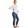 Liv Long Sleeve Crew Neck Maternity Tee, White - T-Shirts - 2