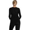 Liv Long Sleeve Crew Neck Maternity Tee, Black - T-Shirts - 3