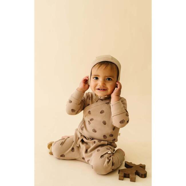 Organic Kimono Onesie & Pants Set, Acorn