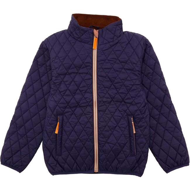 Quilted Puffer Jacket, Navy