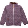 Quilted Puffer Jacket, Dusty Purple - Puffers & Down Jackets - 1 - thumbnail