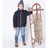 Quilted Puffer Jacket, Navy - Puffers & Down Jackets - 5