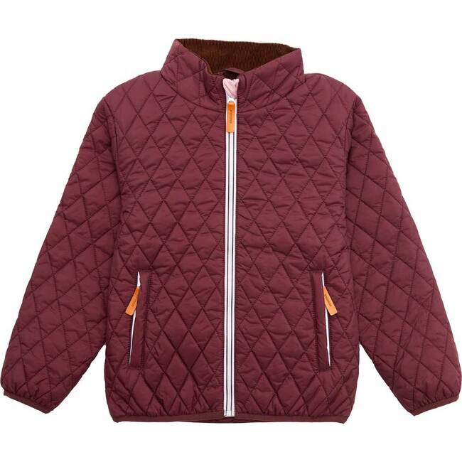 Quilted Puffer Jacket, Cranberry