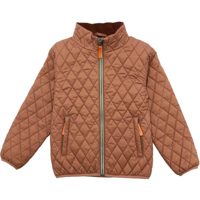 Quilted Puffer Jacket, Cocoa Brown