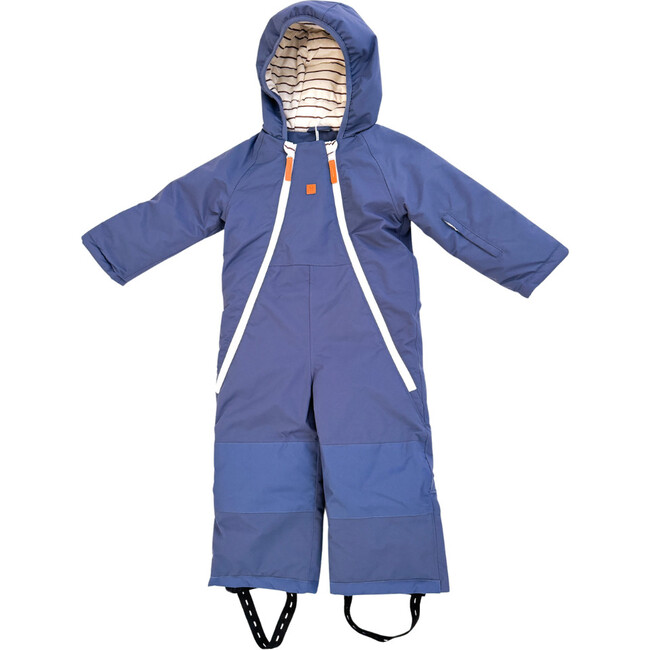 Mosaic Snowsuit, Slate Blue - Snowsuits - 1