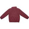 Quilted Puffer Jacket, Cranberry - Puffers & Down Jackets - 2