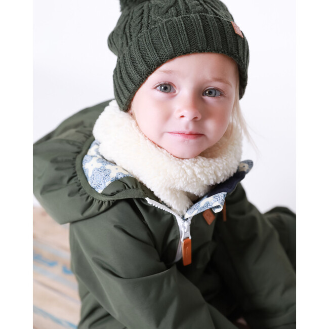 Mosaic Snowsuit, Olive Green - Snowsuits - 5