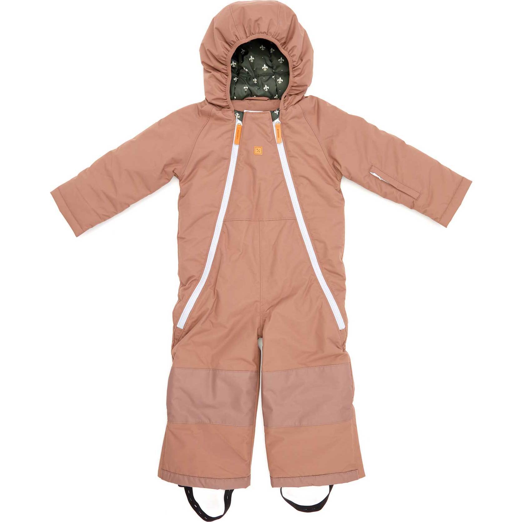 Mosaic Snowsuit, Cocoa Brown - Snowsuits - 1