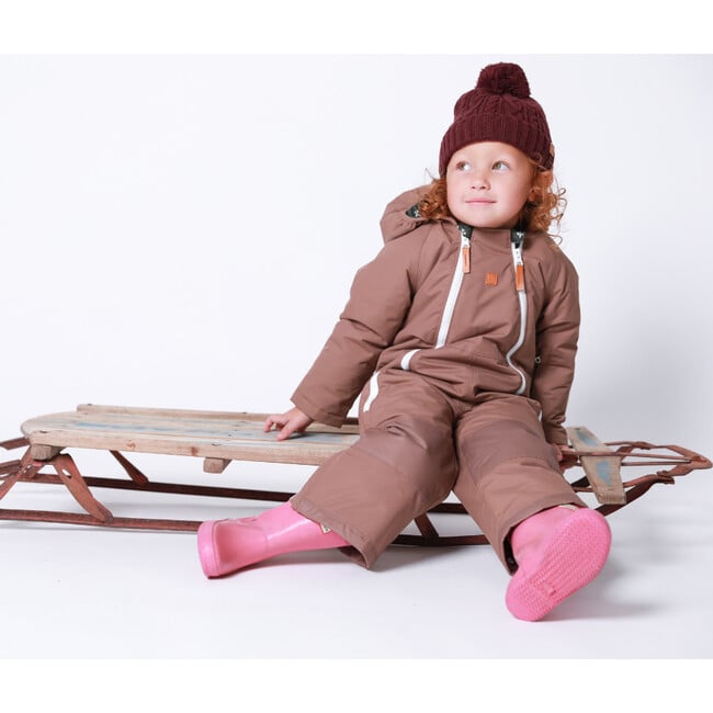 Mosaic Snowsuit, Cocoa Brown - Snowsuits - 5