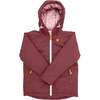 Fleur De Lis Winter Coat, Cranberry - Parkas - 1 - thumbnail