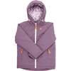 Ditsy Floral Winter Coat, Dusty Purple - Parkas - 1 - thumbnail