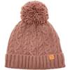 Cable Knit Pop Pom Hat, Cocoa Brown - Hats - 1 - thumbnail