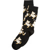 Women's Super Fine Wool Cozy Socks, Black Cats - Socks - 1 - thumbnail