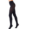 Women's Rosey Knit Floral Tights, Black - Stockings - 1 - thumbnail