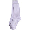 Women's Lux Wool Cashmere Crew Socks, Periwinkle - Socks - 1 - thumbnail