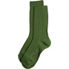 Women's Lux Wool Cashmere Crew Socks Gift Box, Alpine Green - Socks - 1 - thumbnail