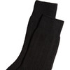 Women's Lux Wool Cashmere Crew Socks, Black - Socks - 2